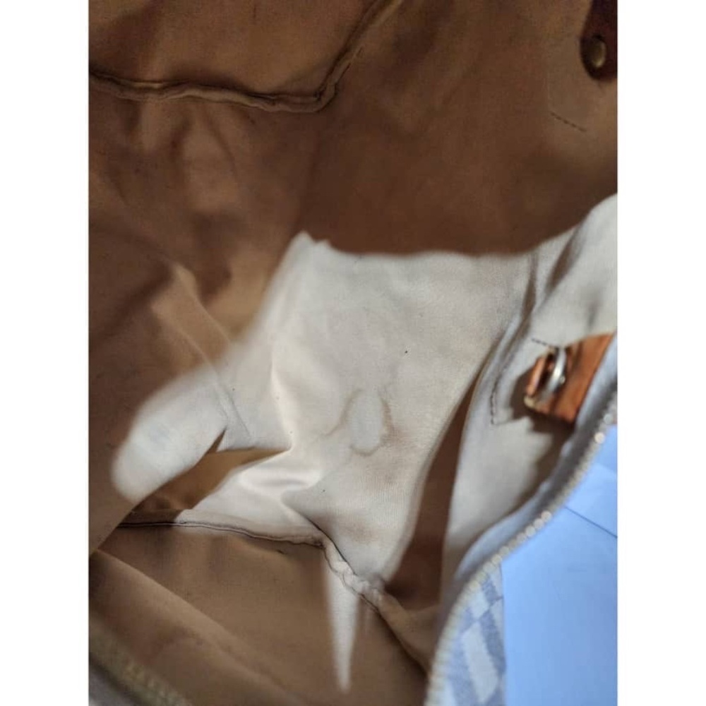SOLD***Authentic LOUIS VUITTON Damier Azur Speedy 35 Hand Bag Brown/Cream - Picture 14 of 16